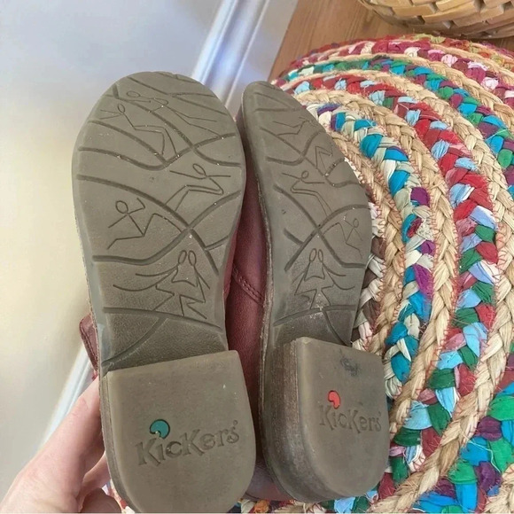 Kickers burgundy ankle  boots 37 - Picture 6 of 6